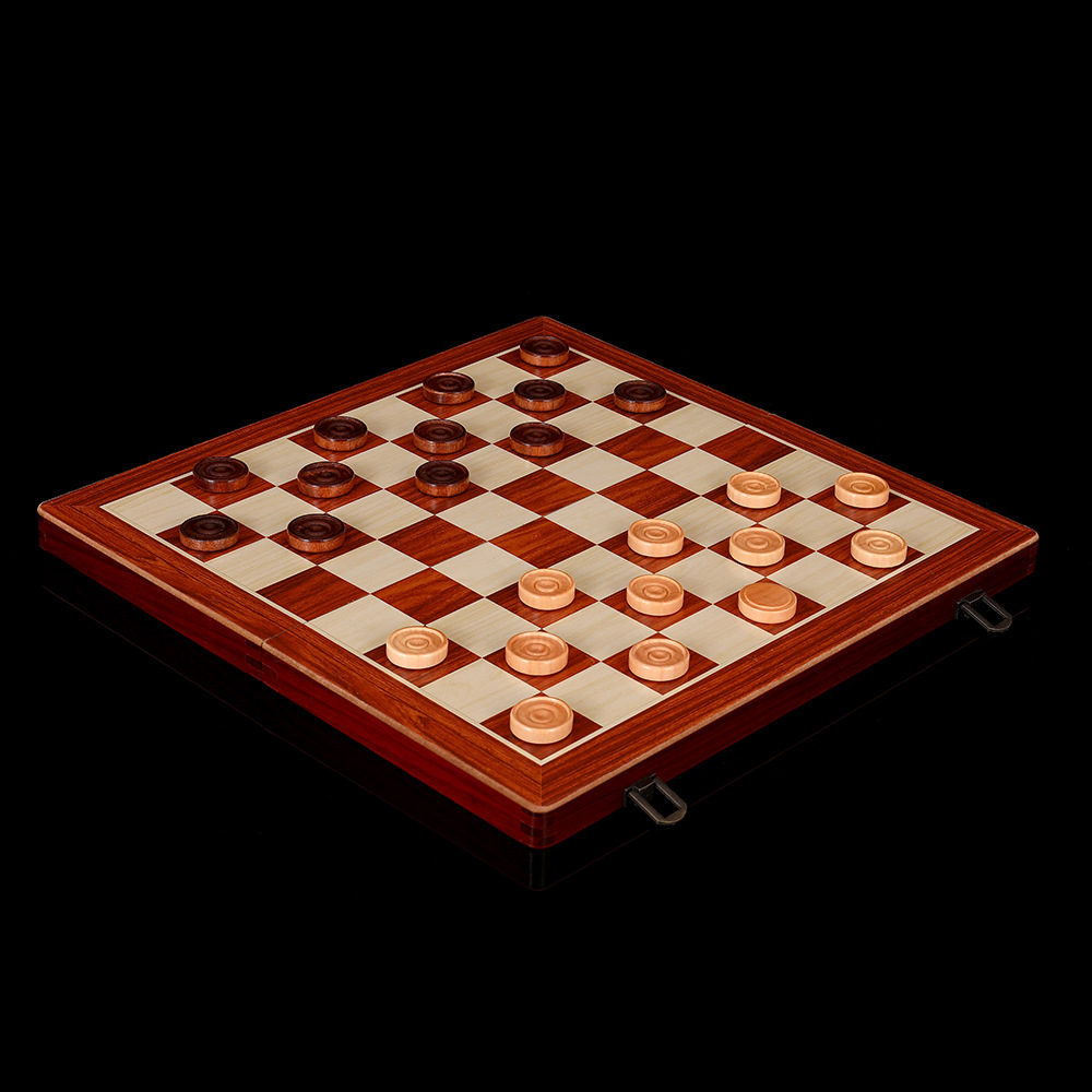 无磁性红木二合一国际象棋跳棋木质含双后专业级棋牌桌游玩具厂家外贸详情15