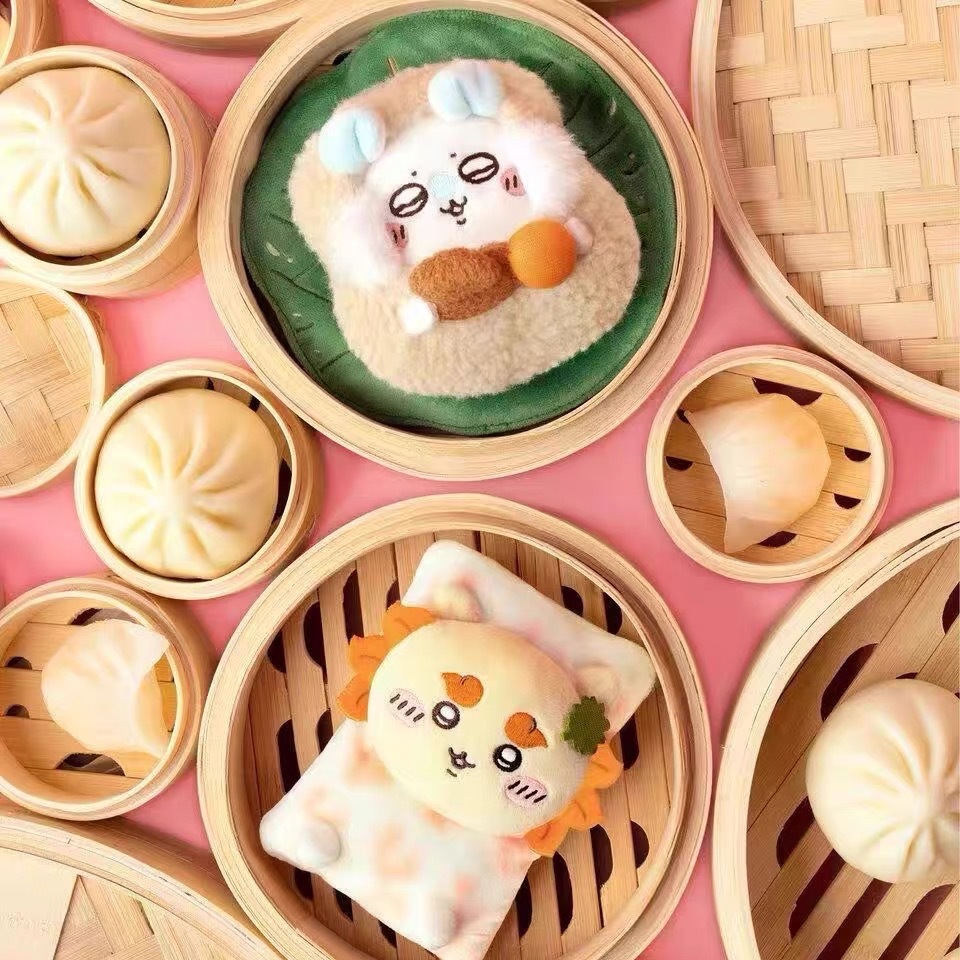 新款香港茶饮Chiikawa吉伊卡哇小八乌萨奇毛绒公仔玩偶挂件蛋糕装饰配件详情3