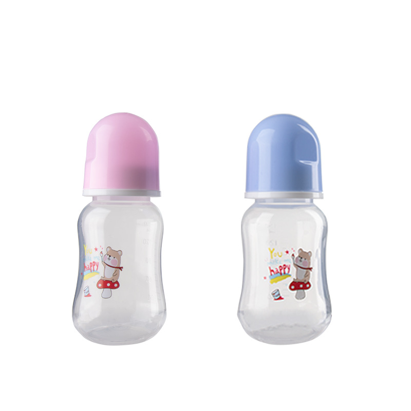 新款150mlpp食品级塑料奶瓶宠物喝水喂药喂养奶瓶厂家批发pvc奶嘴详情1