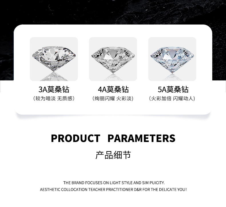 Zhuoheng Select 925 sterling silver Stud earrings for Women, 2026 new style, trendy, simple, compact, high-end, elegant, niche design Mosang earrings pic 10