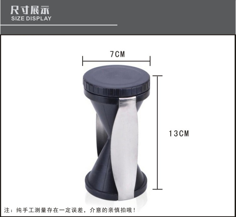 跨境专供 创意漏斗切丝器 螺旋切菜器 漏斗刨丝器削皮器 TV产品详情4