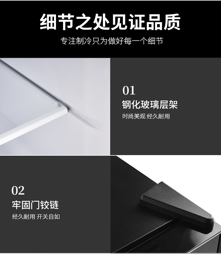 40-liter electronic semiconductor hotel room refrigerator, household mini beverage, fruit and vegetable, breast milk preservation small refrigerator pic 11