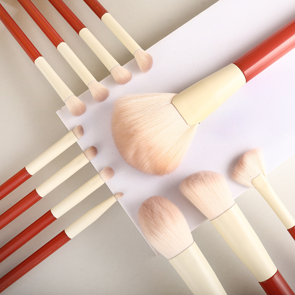 Holiday Series 12-piece makeup brush set: Eyeshadow, Concealer, Contouring, Blush, powder brush, super soft beauty tools pic 5