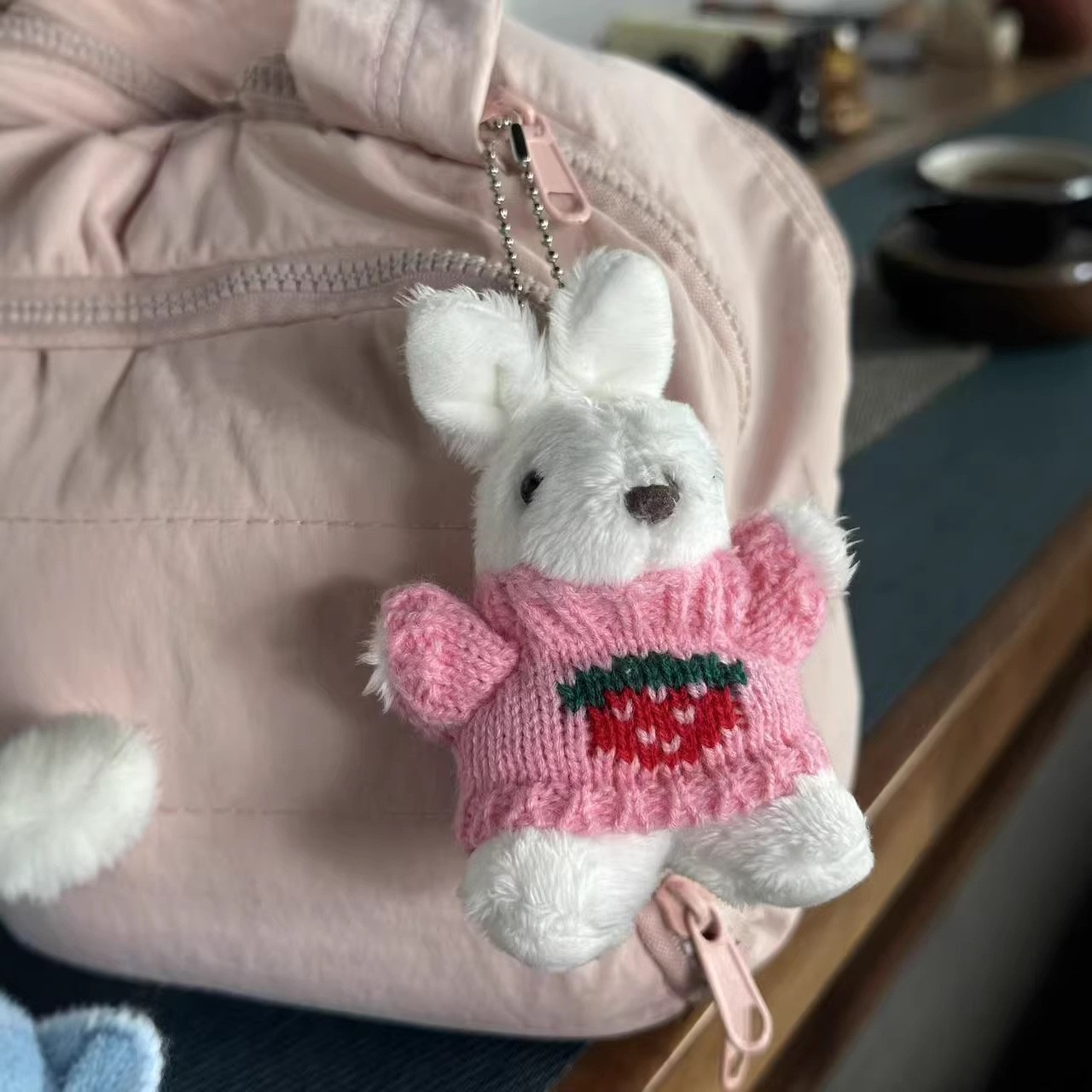 Creative dolls wearing sweaters, little rabbits, plush dolls, pendants, cute rabbit dolls, keychains, toy bags, pendants pic 13