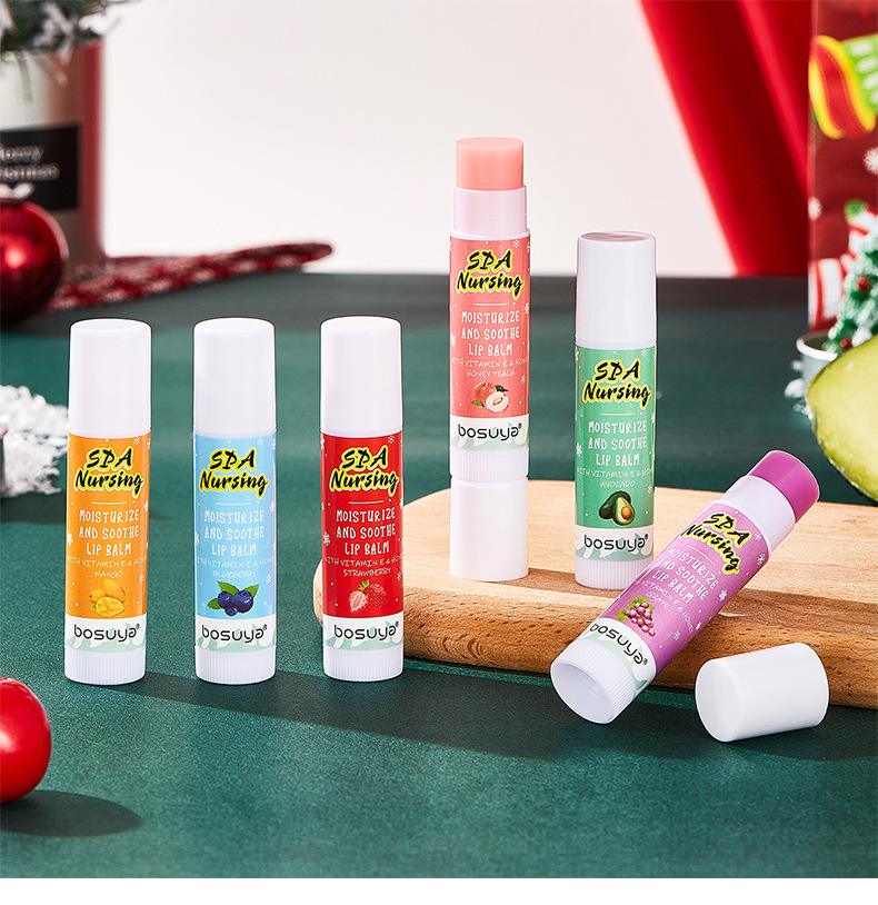 【 Cross-border Exclusive 】bosuya Christmas Lip Balm Hydrates, moisturizes, prevents dryness and cracking, and reduces lip lines. A bestseller on Amazon pic 22