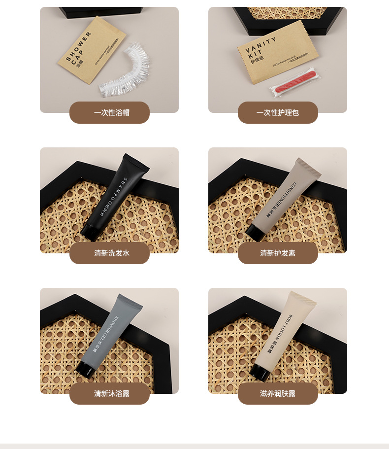 酒店民宿一次性洗漱用品套装全套旅行宾馆家用一次性牙刷牙具拖鞋详情6