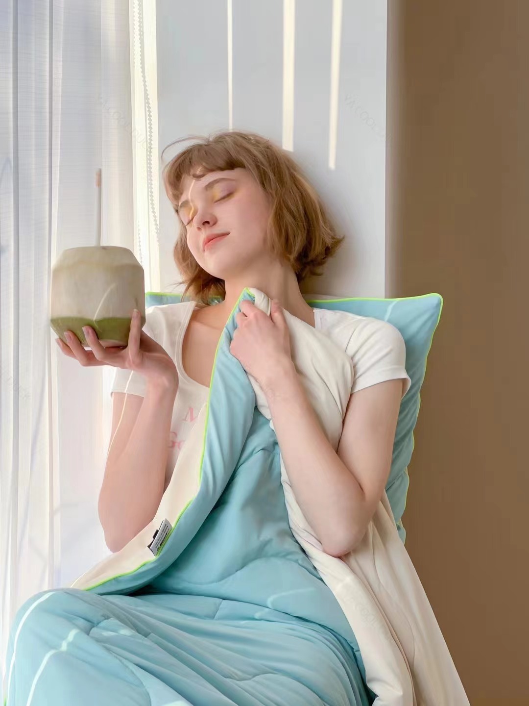 2025 Latest COOL DUCK Summer Quilt 180-gram soft single and Double soy plain air-conditioned quilt pic 42