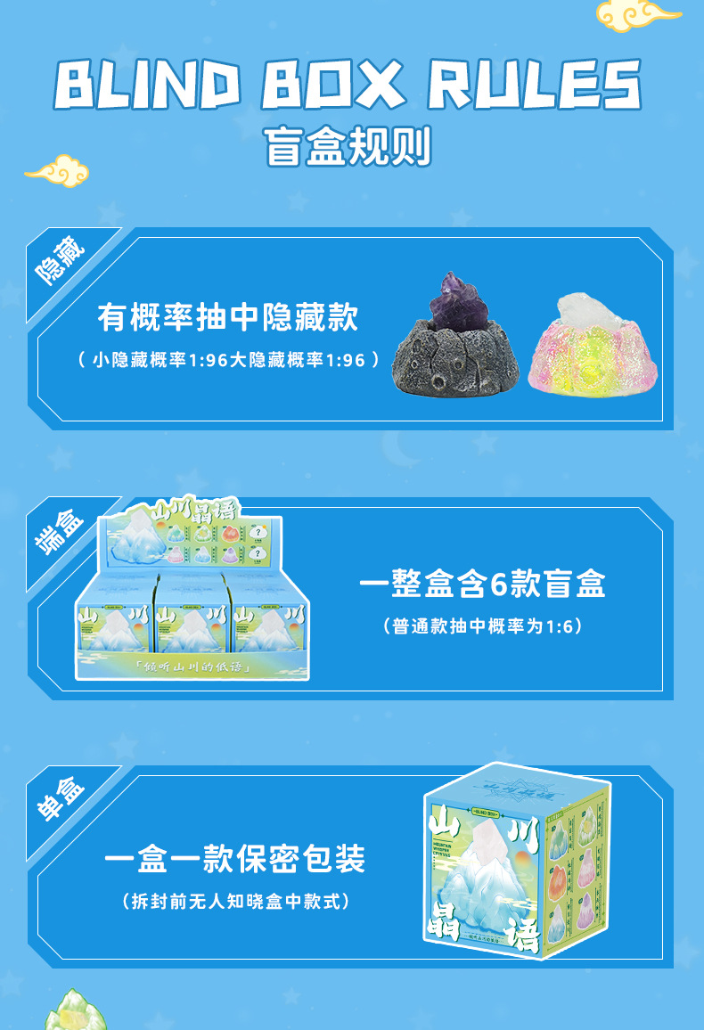 山川晶语水晶盲盒国风文创潮玩摆件文旅手伴手礼工位装饰品送闺蜜详情7