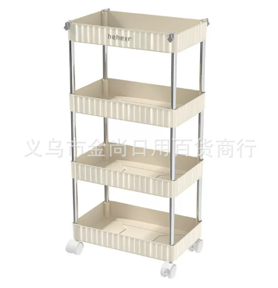 Small trolley, high appearance level, multi-layer storage rack, home bedroom, bedside, kitchen, mobile snack storage rack pic 5