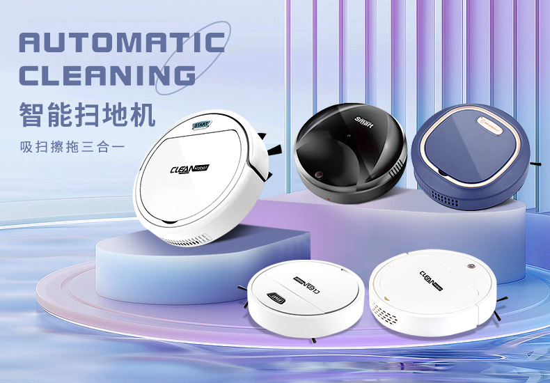 Wholesale of household fully automatic intelligent floor sweeping robots, lazy wireless mini vacuum cleaners, cross-border gifts pic 3