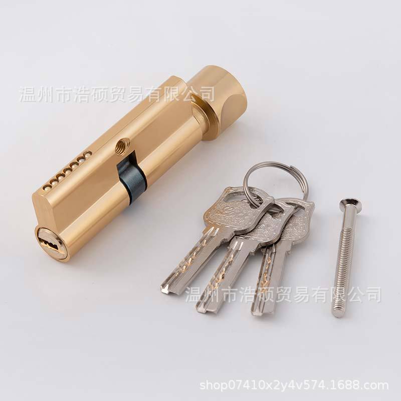 小70锁芯通用型锁心室内房间门木门家用门锁配件老式执手锁具全铜详情8