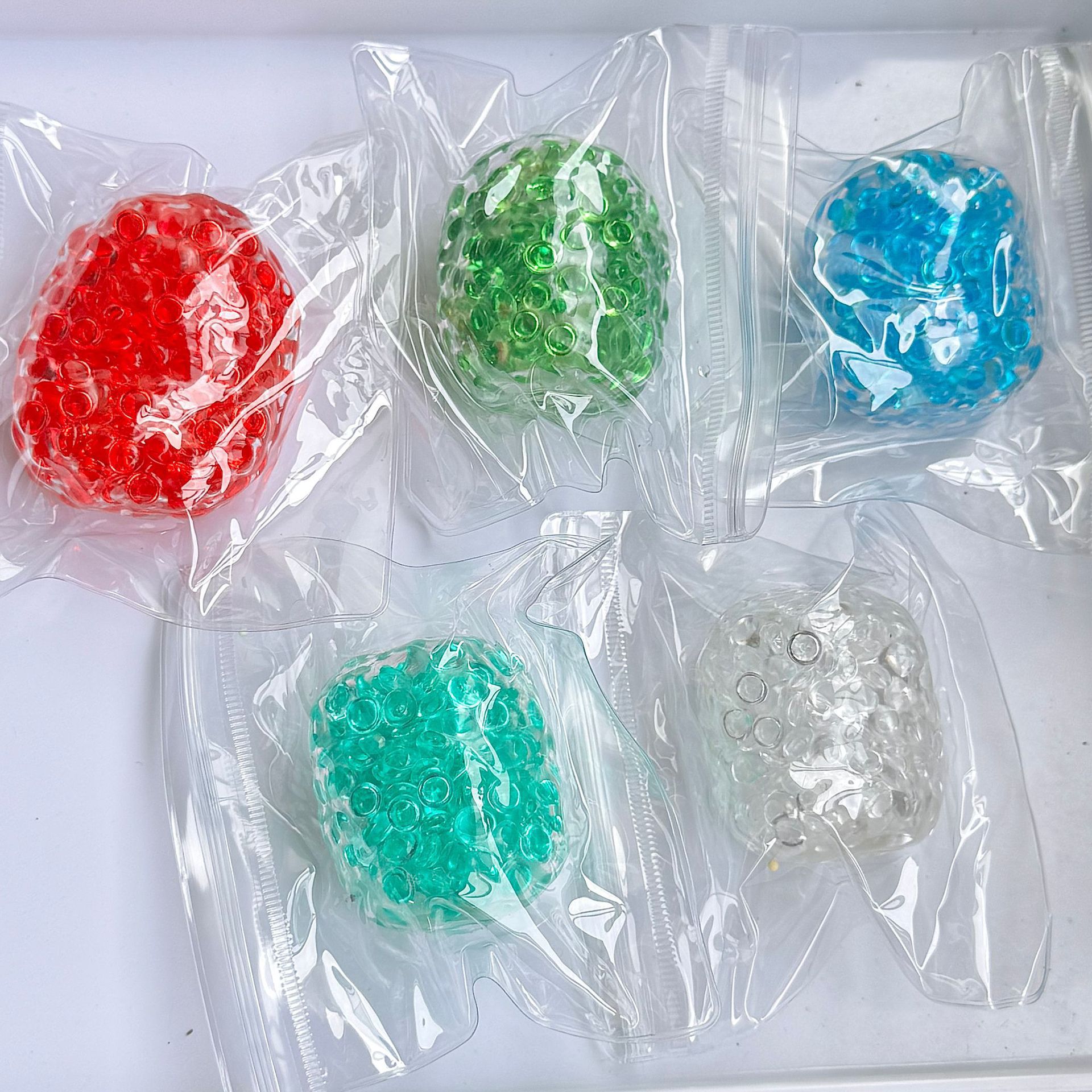 手作球透明冰川珠子爆爆珠解压发泄吵吵球创意玩具儿童无毒减压玩具详情1