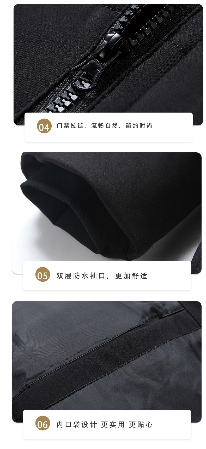 中老年保暖羽绒服男士加厚短款爸爸装可脱卸帽白鸭绒休闲大码外套详情9