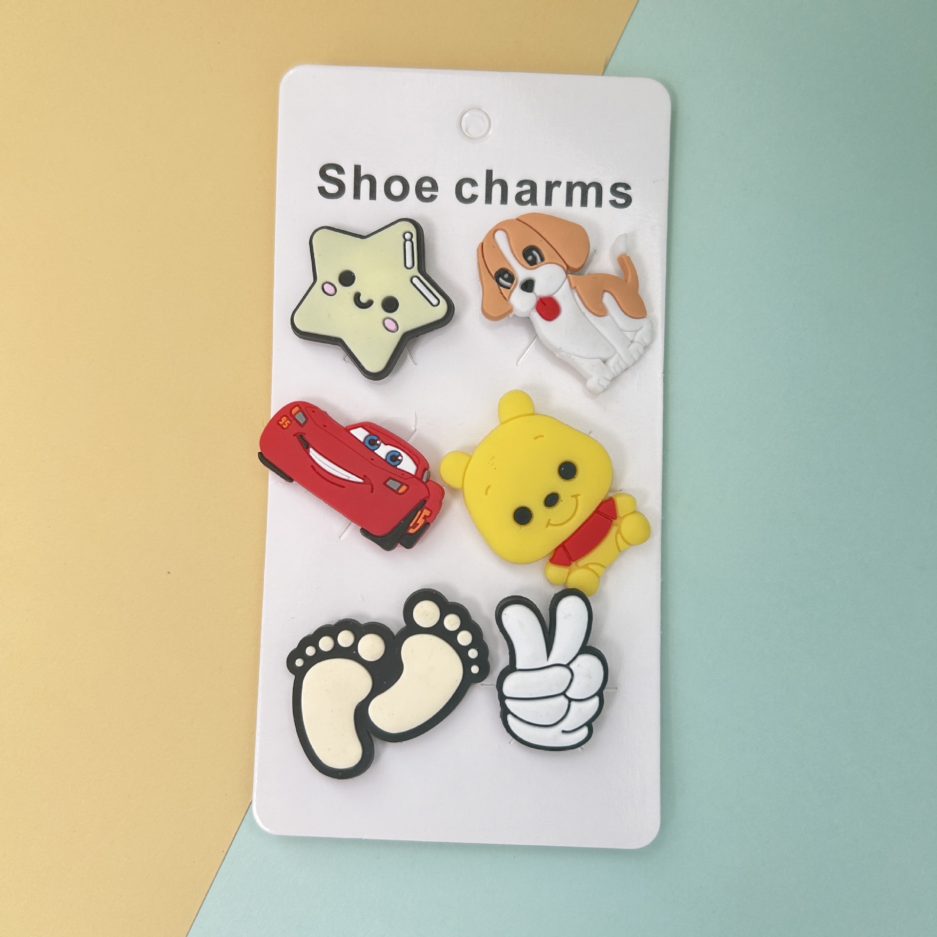 可爱卡通洞洞鞋鞋花套装DIY鞋扣卡片花园鞋洞洞鞋配饰库存清仓详情5