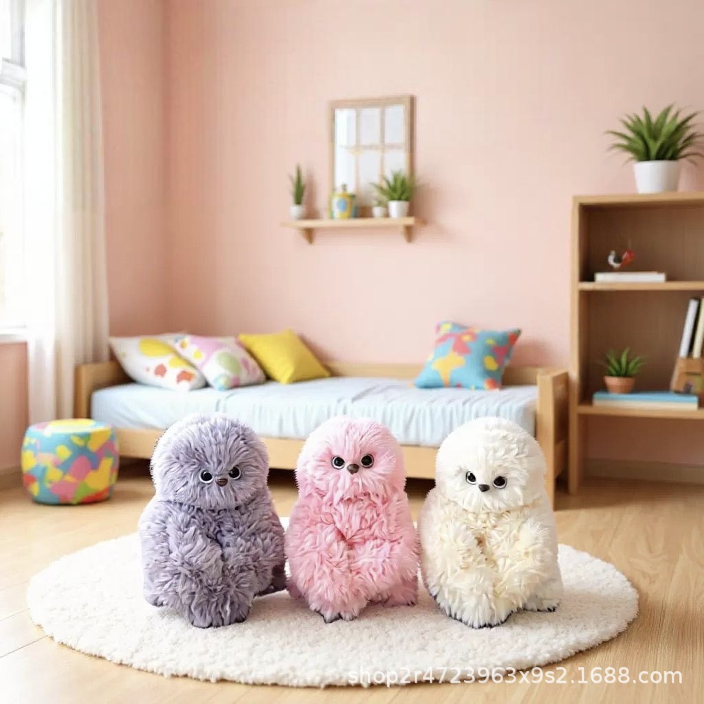 会唱歌扭头害羞毛绒玩偶公仔可爱ins风包包挂件少女心萌宠玩具详情4