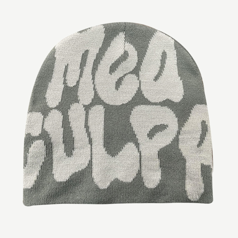 Amazon cross-border bestsellers: knitted hats for men and women, jacquard hats, popular hats from Europe and America, hip-hop hats, letter hats, AliExpress from Europe and America pic 38