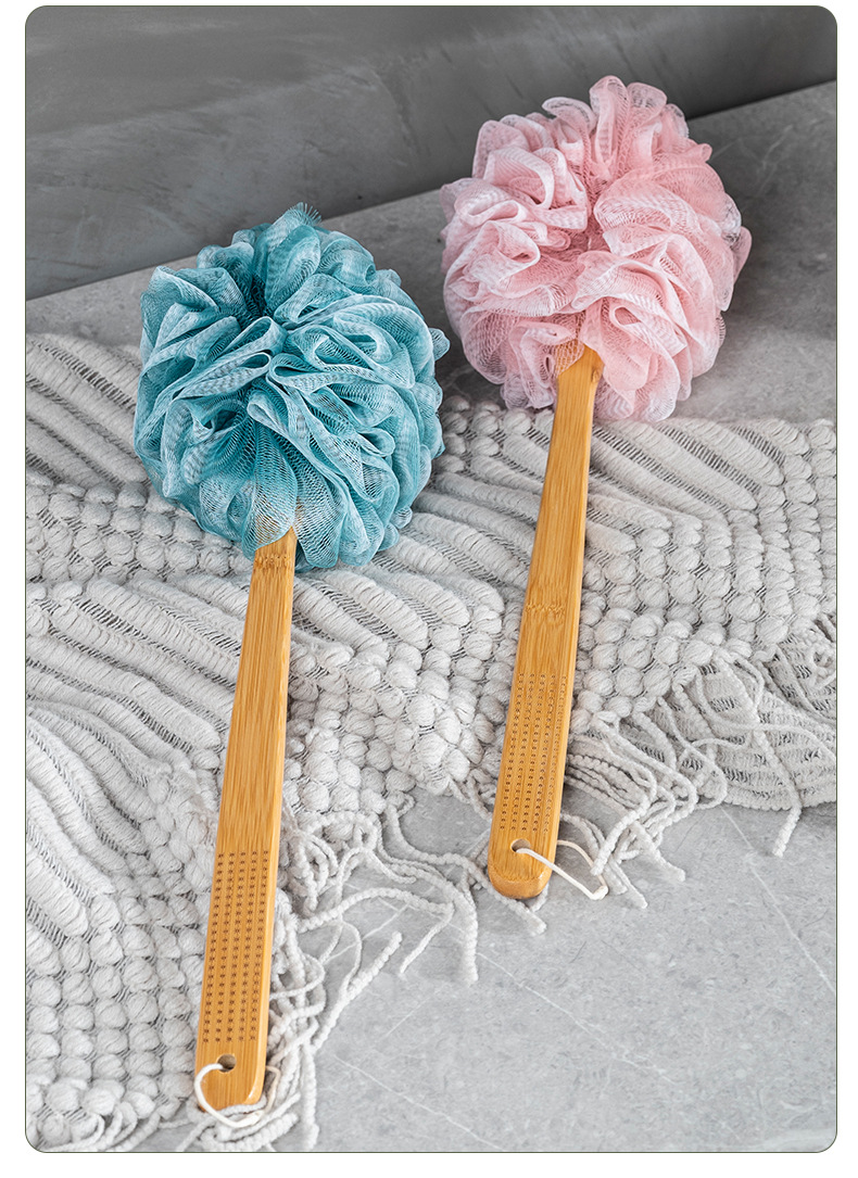 搓澡洗澡刷子后背搓背搓泥不求人软毛长柄沐浴刷子身体搓澡巾清洁详情18