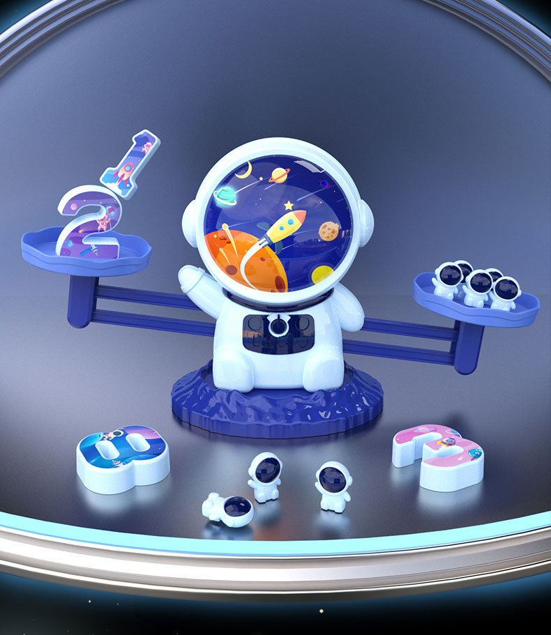 太空人天平儿童益智玩具图形数字启蒙数学早教知识科教玩具益智称详情5