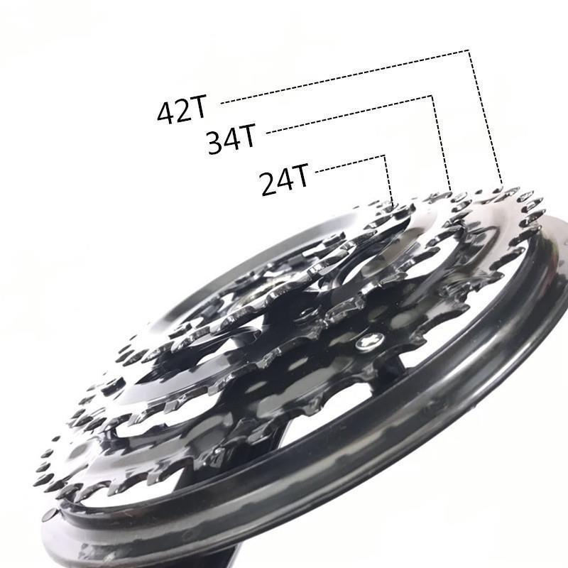 Mountain bike chainring 152170 plastic-coated crutches bicycle accessories wheel, 42T, 48T three-piece speed square hole crank accessories pic 6