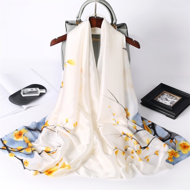 24新款防晒丝巾女士新丝缎百搭夏季防晒丝绸围巾母亲节礼物详情13