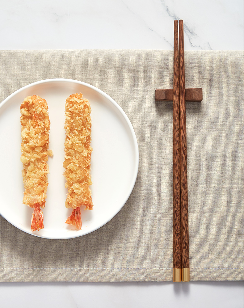 初心筷子家用防滑防霉鸡翅木长筷天然耐高温高颜值筷子10双装极凯详情15