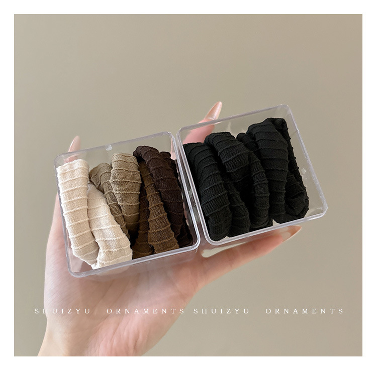 High-elasticity thick hair tie for women, 2024 new style hair tie, high ponytail rubber band, durable leather hair band pic 8