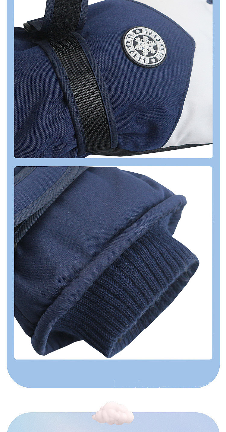 Ski gloves for men and women with fleece for warmth, outdoor tram cold-proof, windproof and waterproof, touch screen motorcycle, winter cycling and mountain climbing pic 8