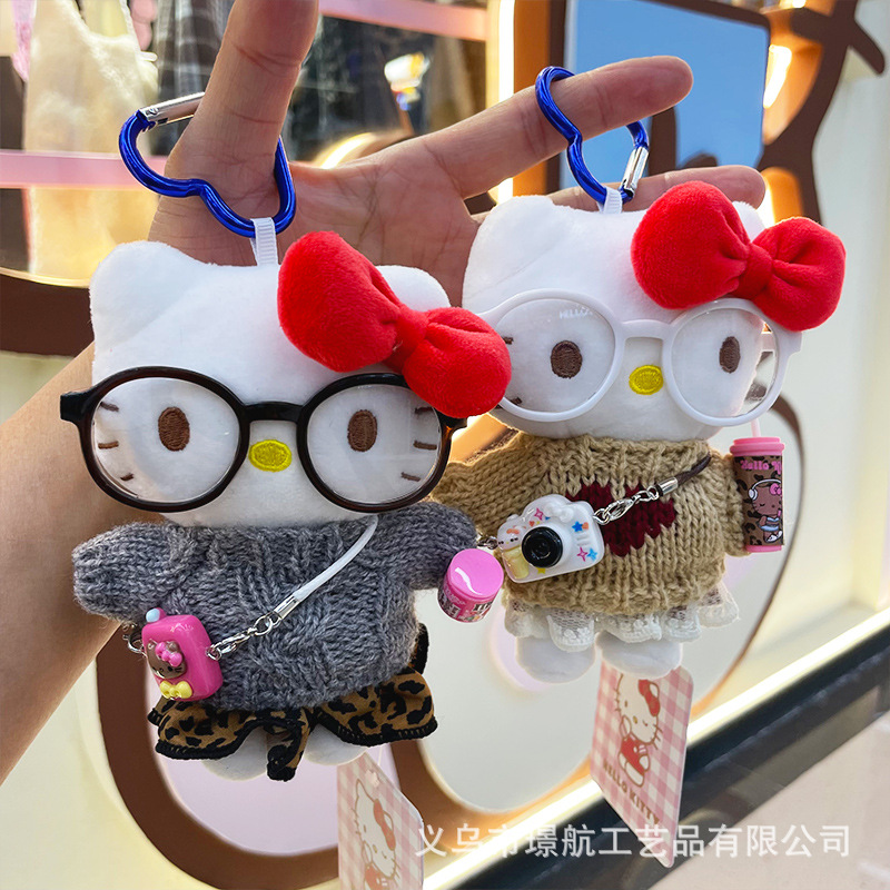 【 Authentic 】hellokitty plush bag Pendant for Girls, KT doll, Birthday gift, kt Cat pic 5