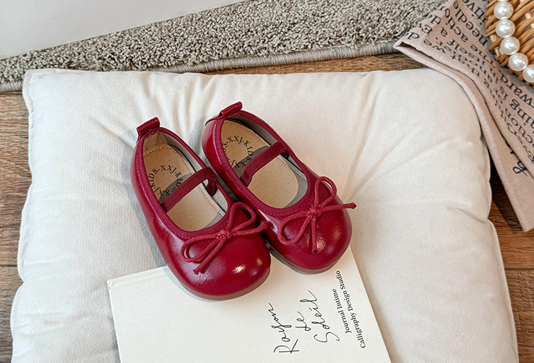儿童小皮鞋2025春秋季新款韩版女童软底鞋蝴蝶结宝宝防滑时尚单鞋详情8