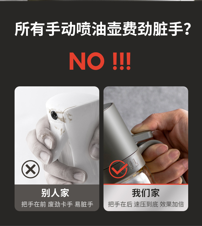 Ledozi automatic opening and closing oil spray bottle, oil bottle, soy sauce bottle, vinegar bottle, seasoning bottle and can pic 8