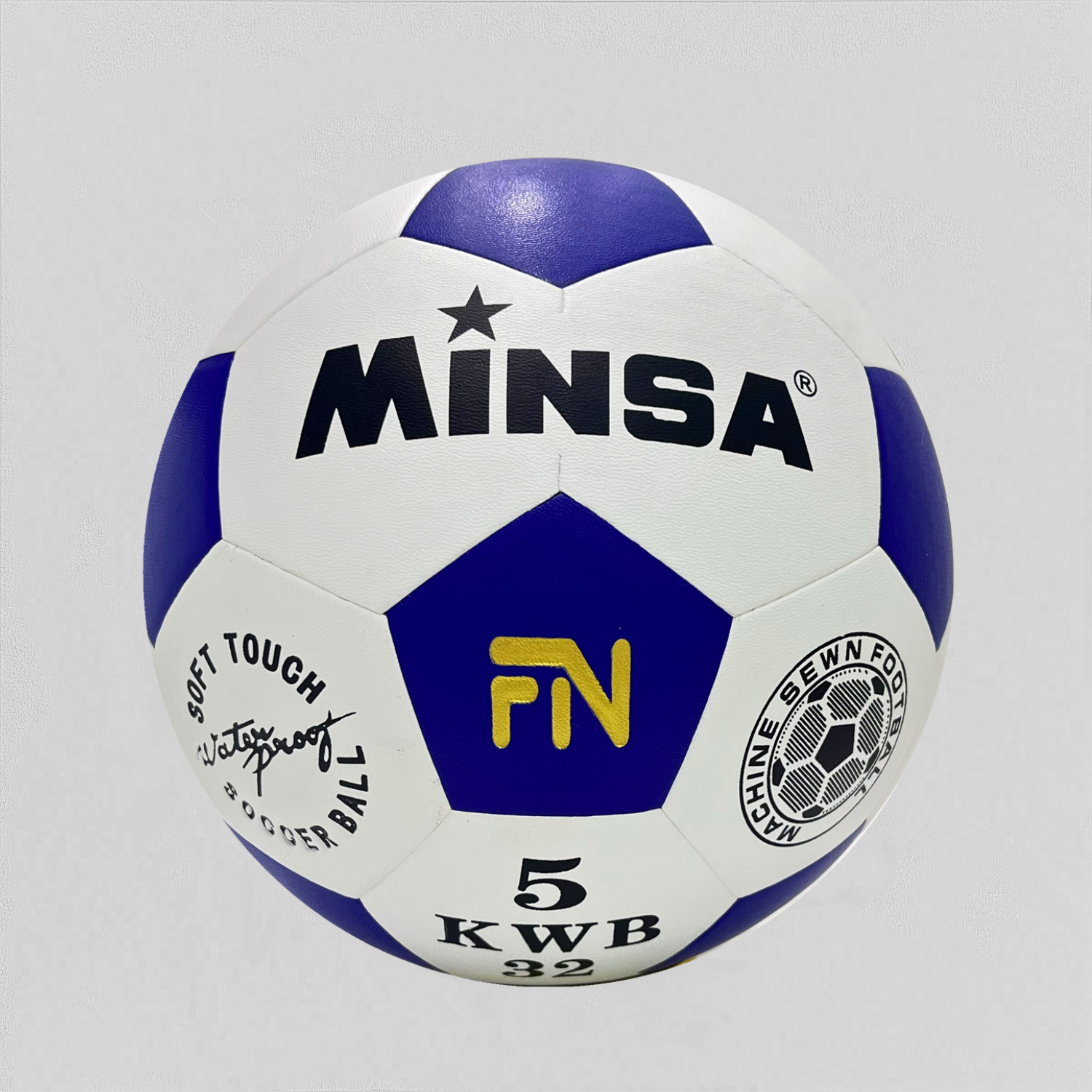 足球工厂直销MINSA5号PVC贴皮足球成人学生训练专用耐磨可印logo详情3