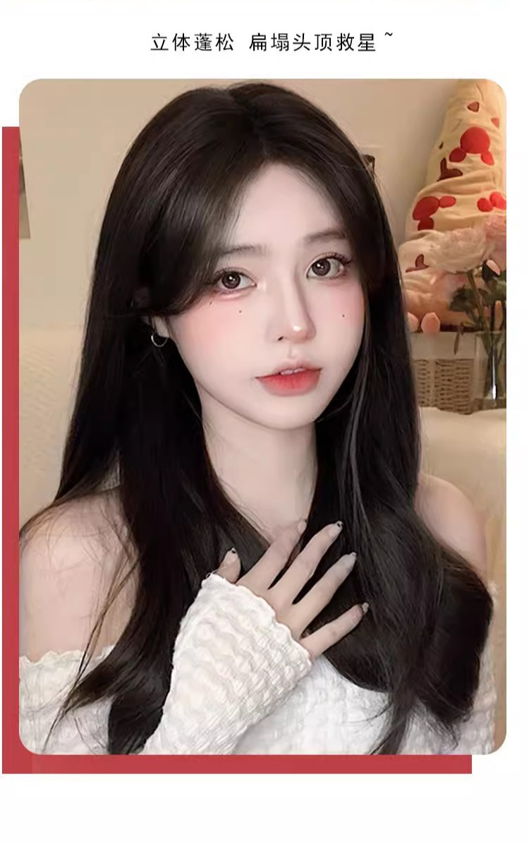 假发刘海女轻薄增发高颅白发量头顶补发假刘海蓬松假刘海假发片详情12