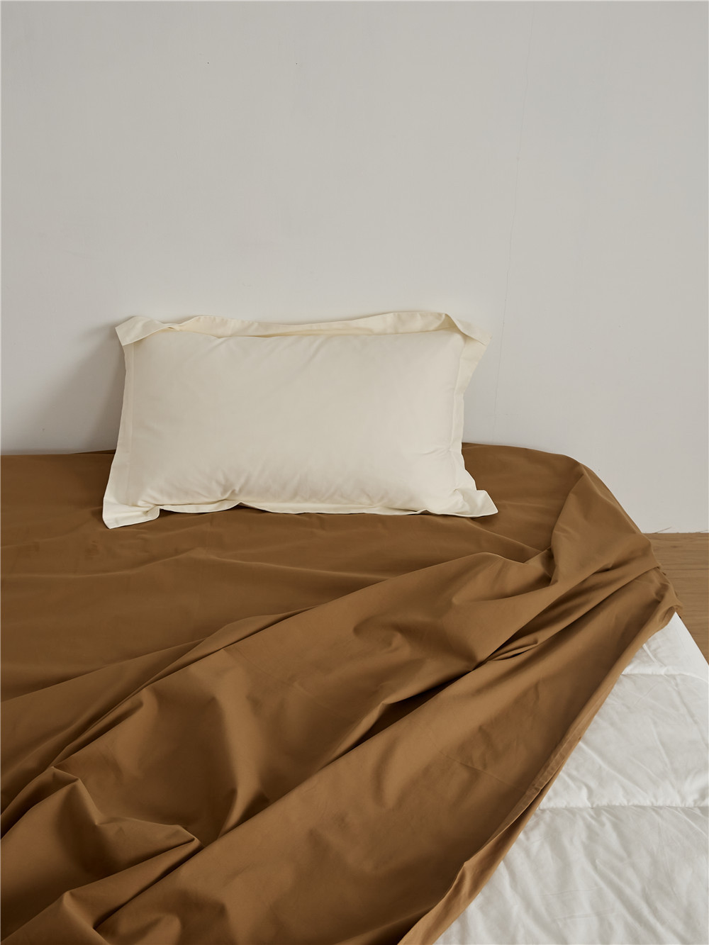 Long-staple cotton single item, all-cotton brushed quilt cover bed, simple pigment color pure cotton autumn and winter 1.8m bedding pic 60