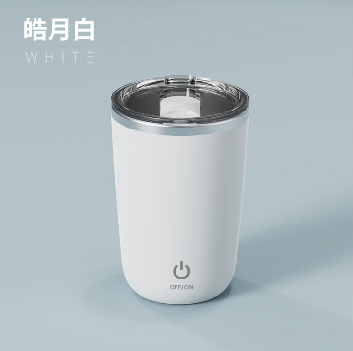 New fully automatic coffee stirring cup in stock for wholesale. Lazy person magnetic charging electric stainless steel water cup pic 4