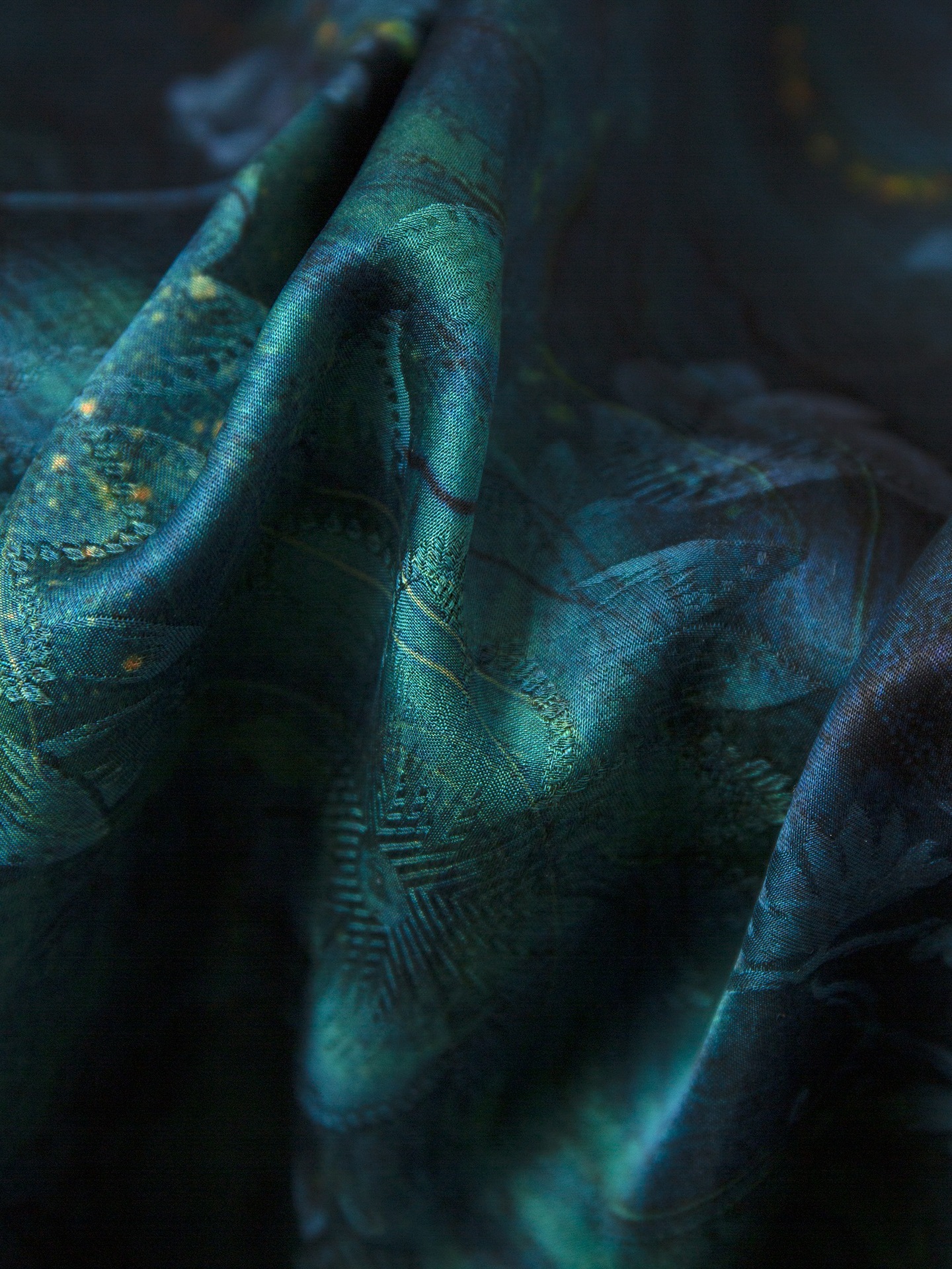 真丝香云纱改良旗袍连衣裙女100桑蚕丝立领收腰短袖长裙夏新款详情5