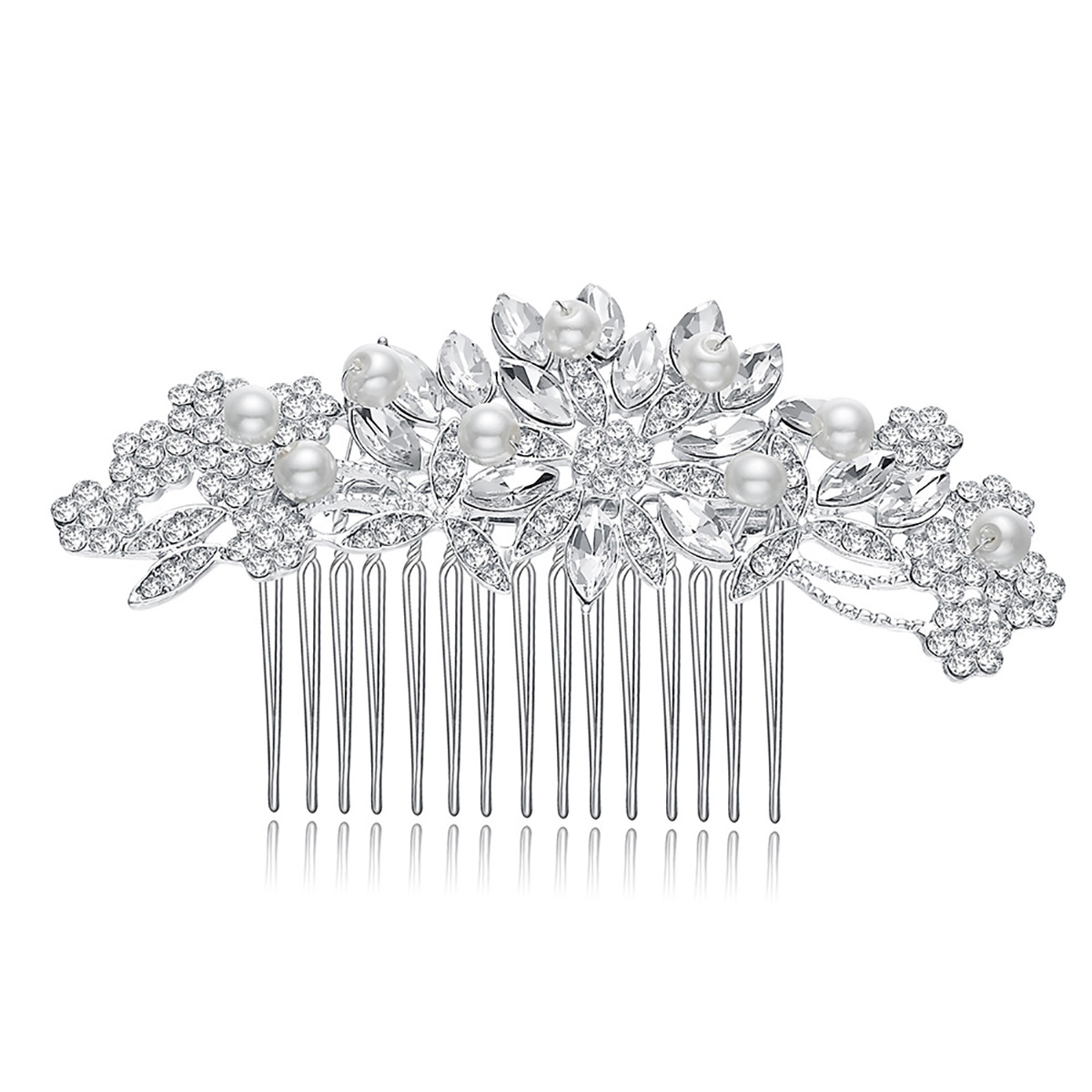 Estilo chino elegante bandeja de novia accesorios de pelo accesorios de boda aleación pura hecho a mano perla accesorios de pelo de novia peinado inserto pic 6