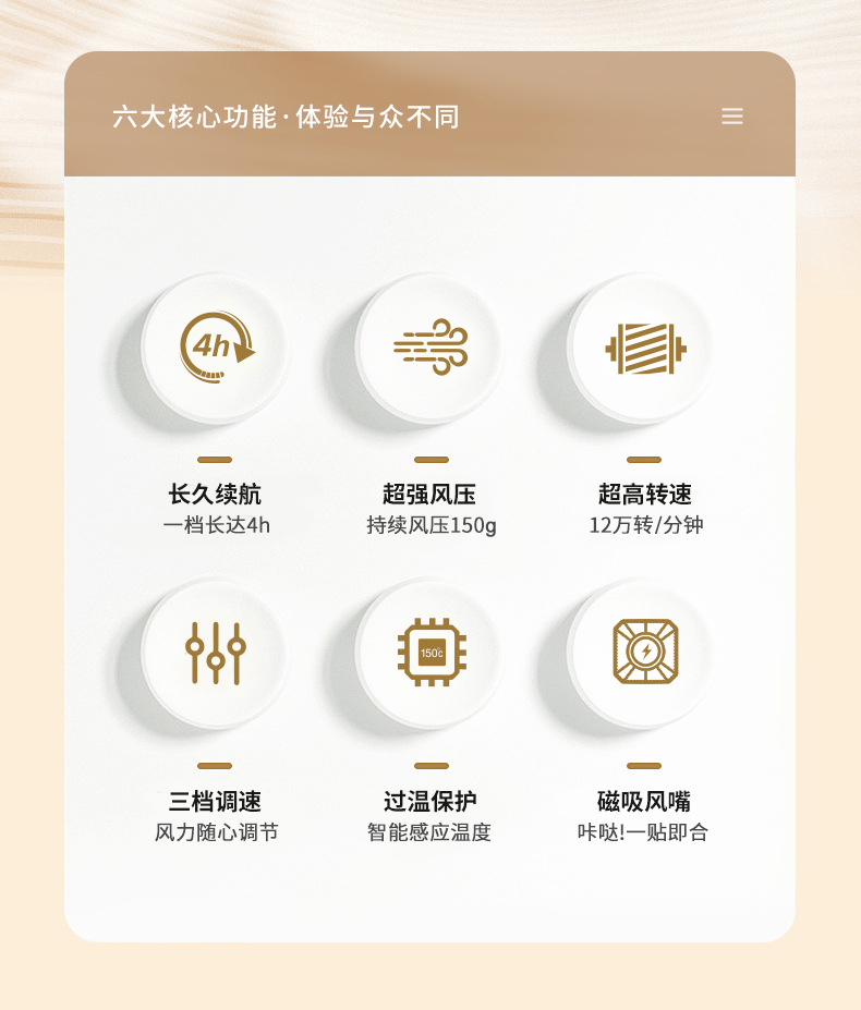 飓风侠暴力风扇F31雷神之锤手持12万转无刷涡轮高速电机品牌正品详情2
