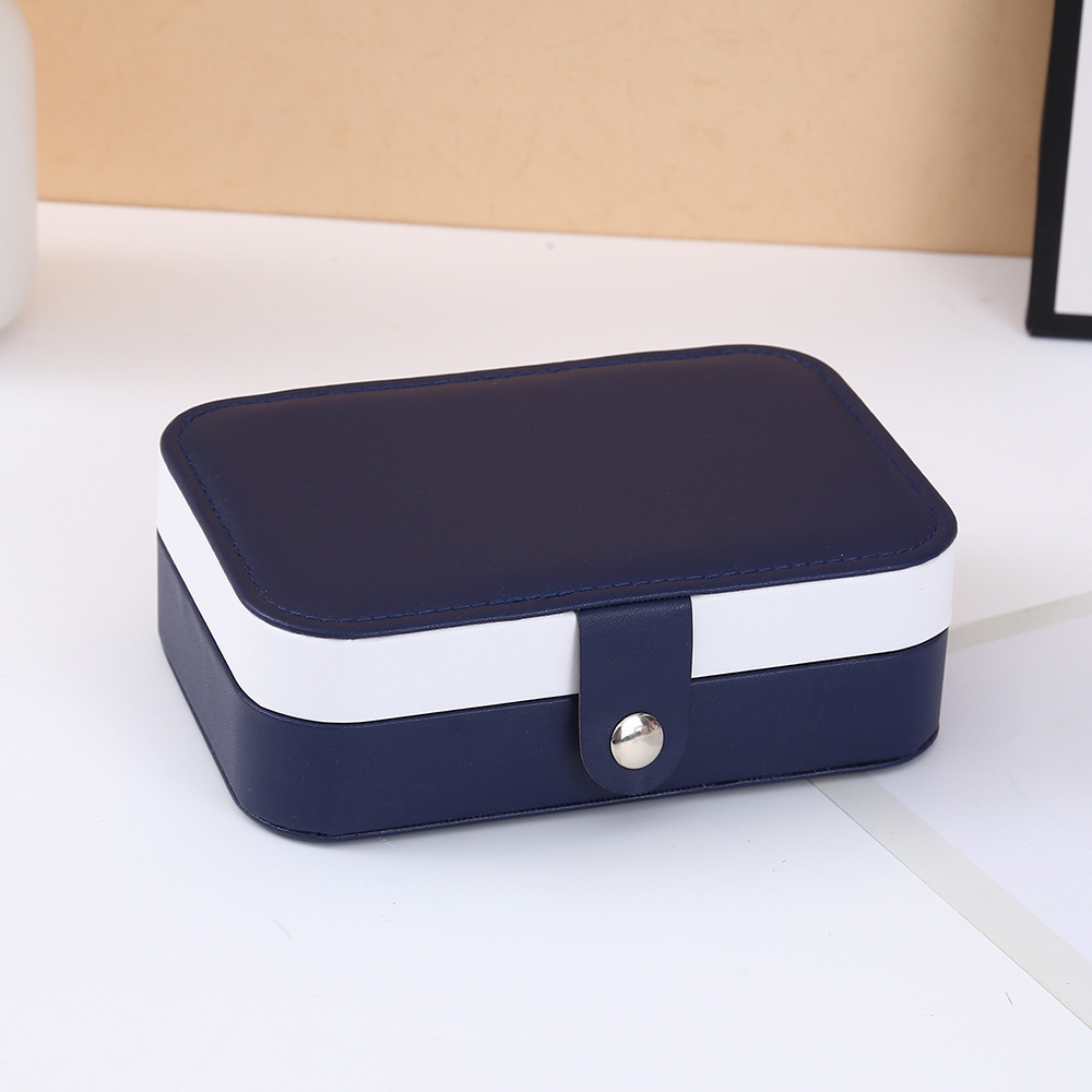 Hot-selling portable, compact and large-capacity jewelry storage box, anti-oxidation travel necklace, earrings, ring, jewelry box, jewelry bag storage box pic 7