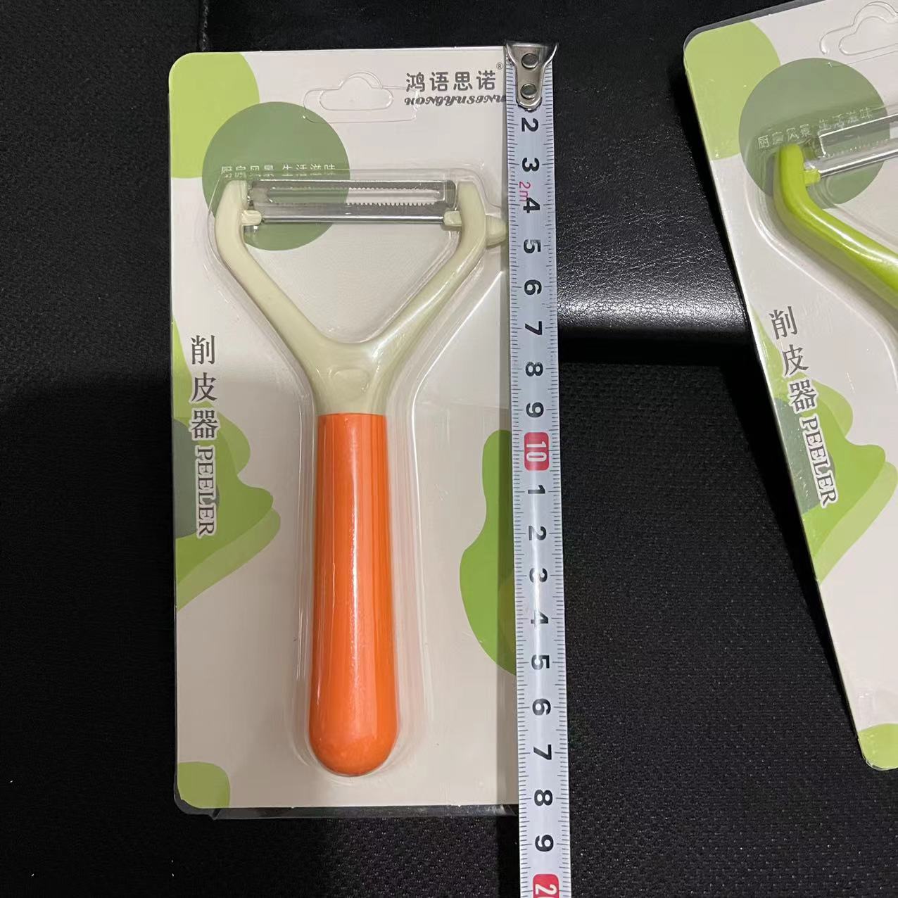 【 Zone 2-10 】0760 Peeler 40/ box 480/ case 0760 Suction card Peeler, Peeling Knife Plastic Handle Serrated Peeler, Fruit and Melon peeler wholesale pic 2