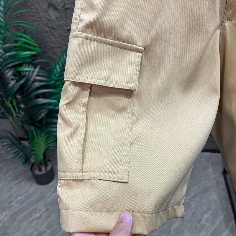 阿美咔叽复古重磅休闲工装短裤男潮夏季宽松四分五分口袋百搭裤详情27