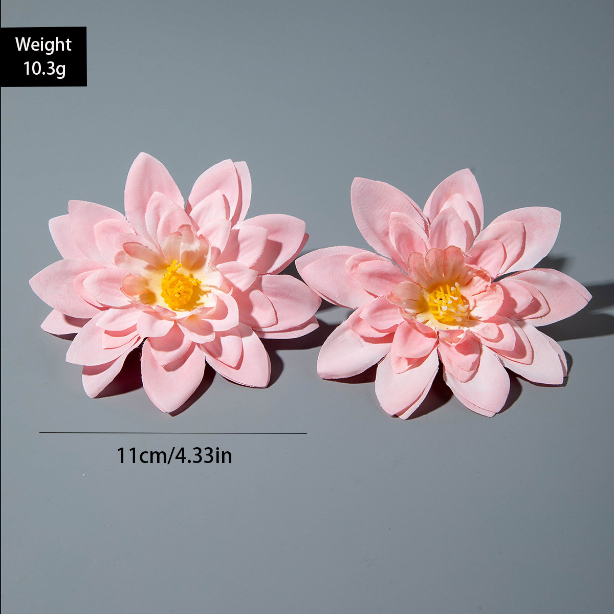 欧美跨境时尚清新布艺花朵流苏串珠优雅甜美情人节礼物耳坠耳环女详情52