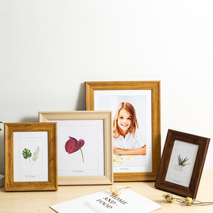 美式简约相框6寸7寸8寸书法摆件A4摆台影楼婚纱照挂墙8开画框批发详情9