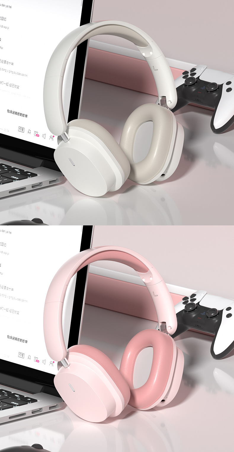 New over-ear noise-cancelling basket Bluetooth headphones, wireless gaming headsets, ultra-long battery life mobile phone headphones manufacturer wholesale pic 20