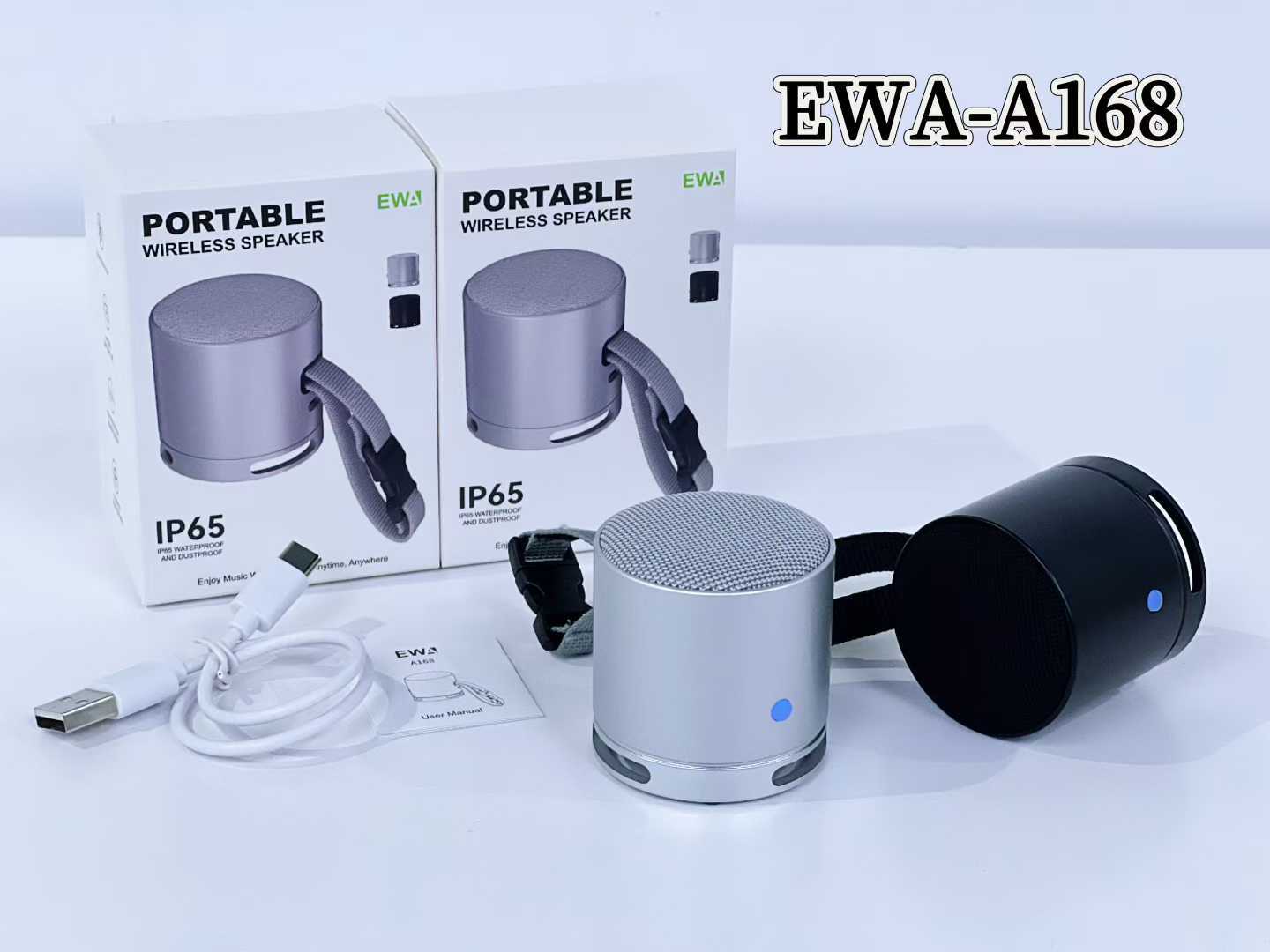 The new cross-border EWA Sound for Love EWA A168 outdoor portable Bluetooth speaker metal speaker is mini and portable pic 5