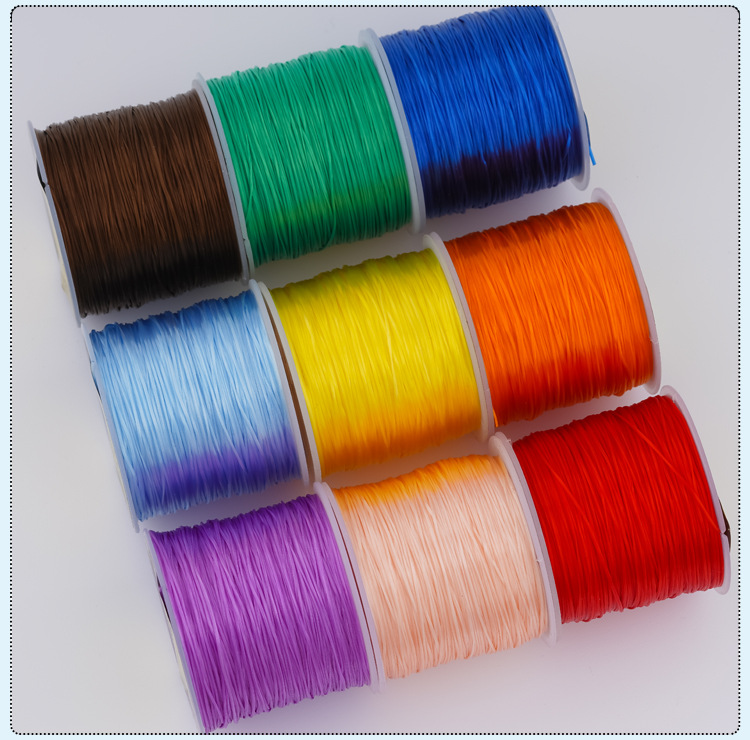 进口扁丝弹力线水晶手串弹力绳佛珠宝文玩手链松紧线diy手工耐磨详情6