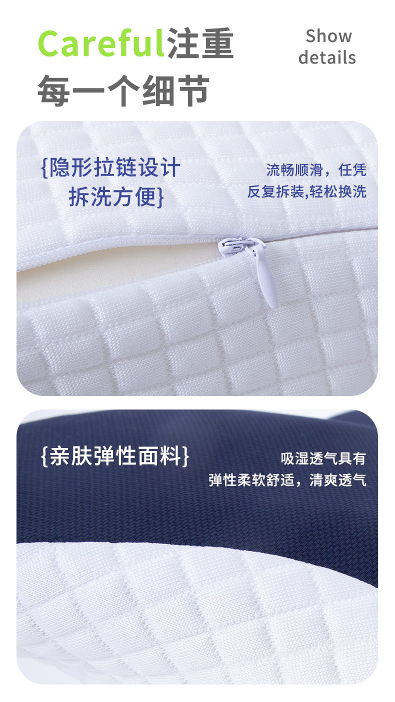 Ergonomic sleeping slow rebound memory foam pillow, sleeping neck protection pillow, side sleeping butterfly-shaped pillow, memory pillow pic 13