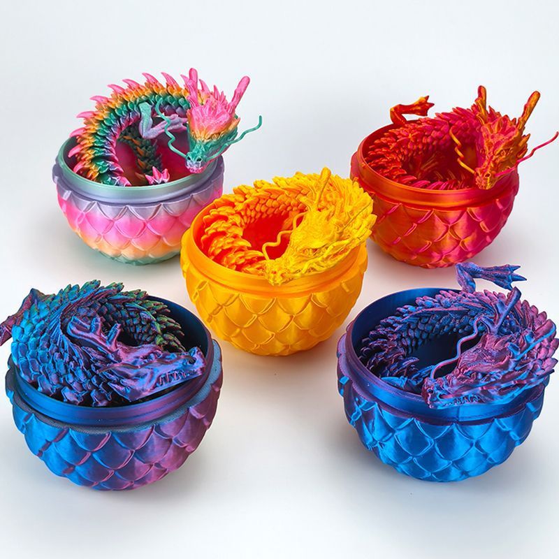 厂家直销3d打印关节龙大号立体手办玩偶装饰摆件男孩儿童中国龙蛋详情11