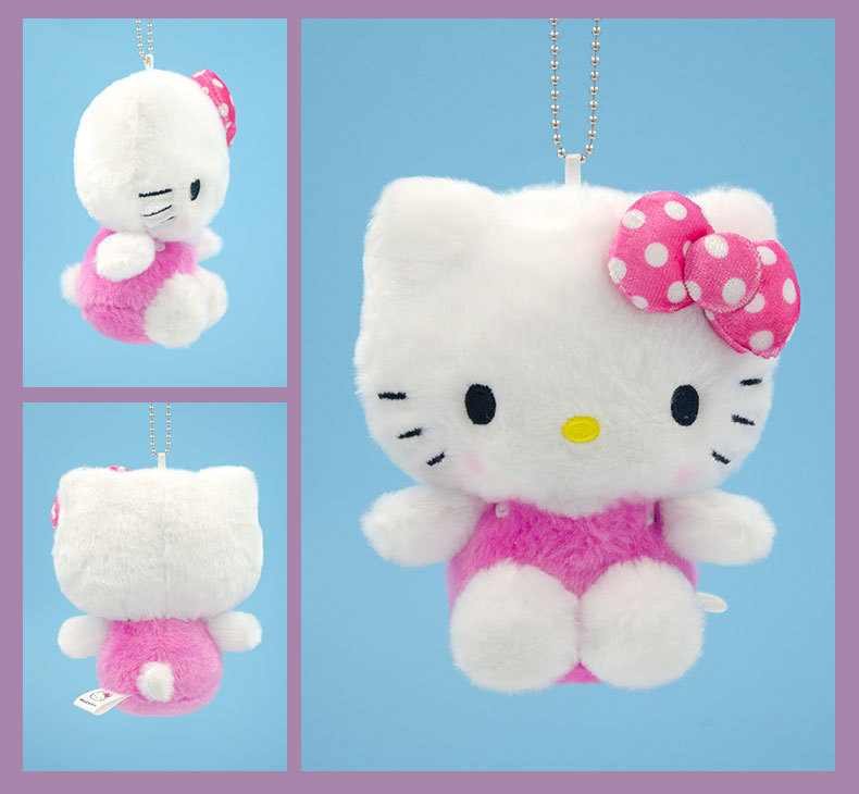 正版长亿三丽鸥坐姿波点kitty挂件好朋友美乐蒂玉桂狗吊饰批发详情22