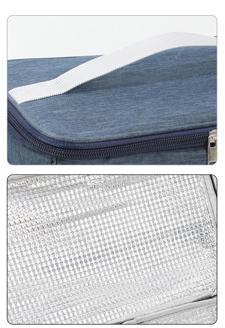 厂家直销新款保温包 野餐便当包手提保鲜袋上班带饭午餐包 饭盒袋详情17