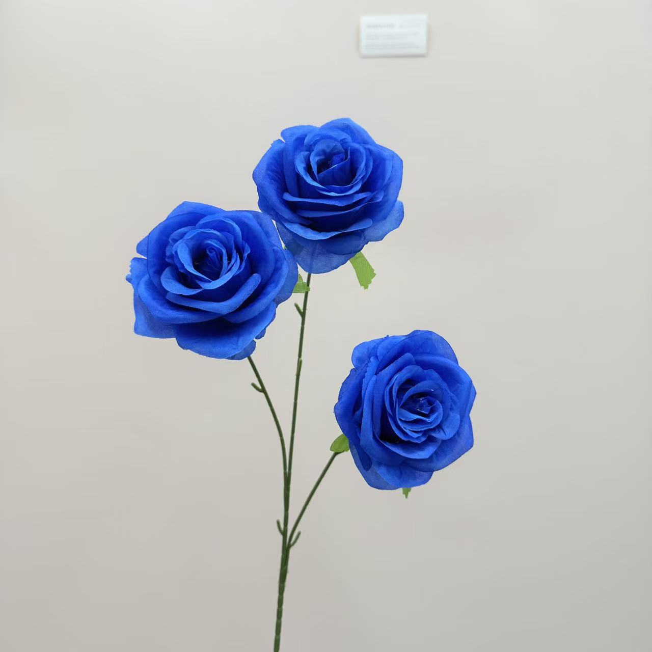 仿真花3头玫瑰花钻石玫婚庆用花仿真玫瑰花假花婚庆地排花艺装饰详情26